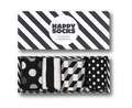 Set regalo calzini Happy Socks 4-Pack Classic Black & White Socks Gift Set bianco e nero