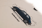 Homeward - T-shirt Uomo con Stampa Auto Fiat 500 "Born in 1957"