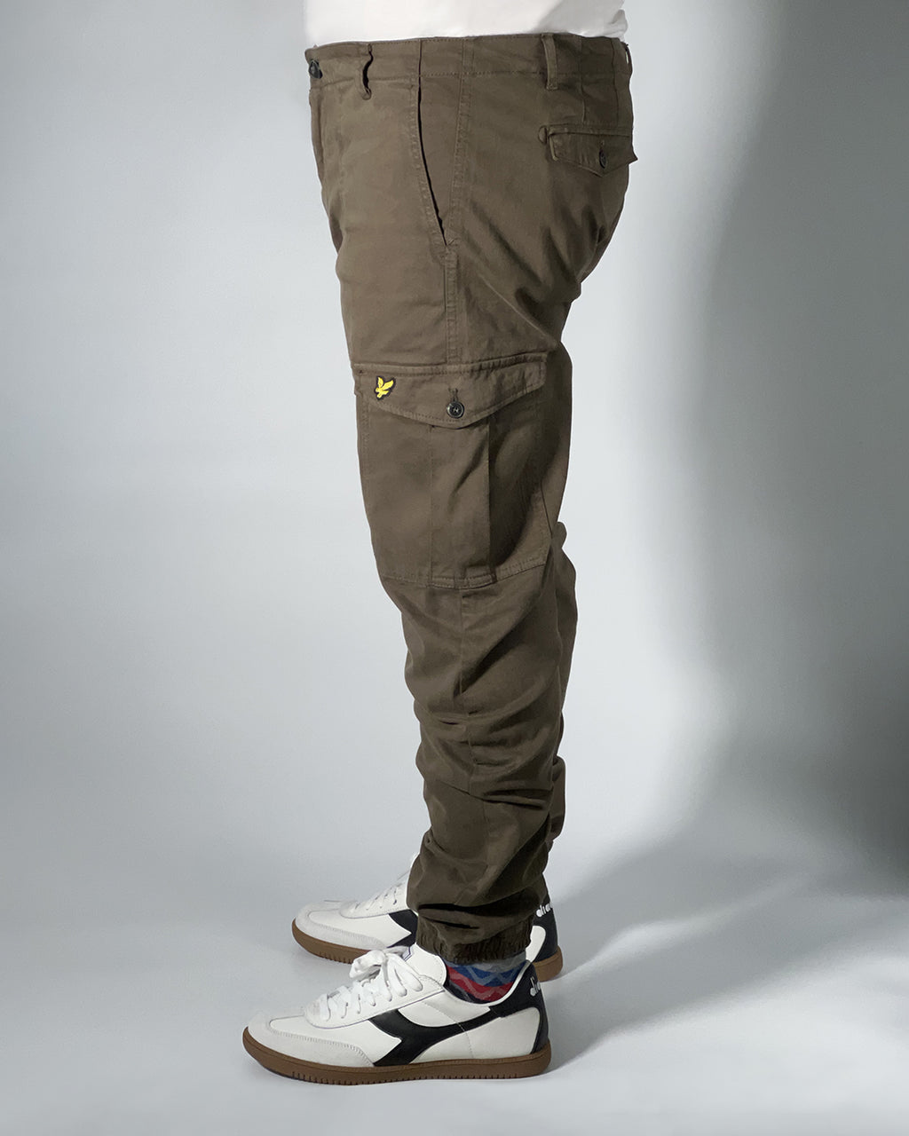 LYLE & SCOTT Pantalone Cargo uomo Verde Militare