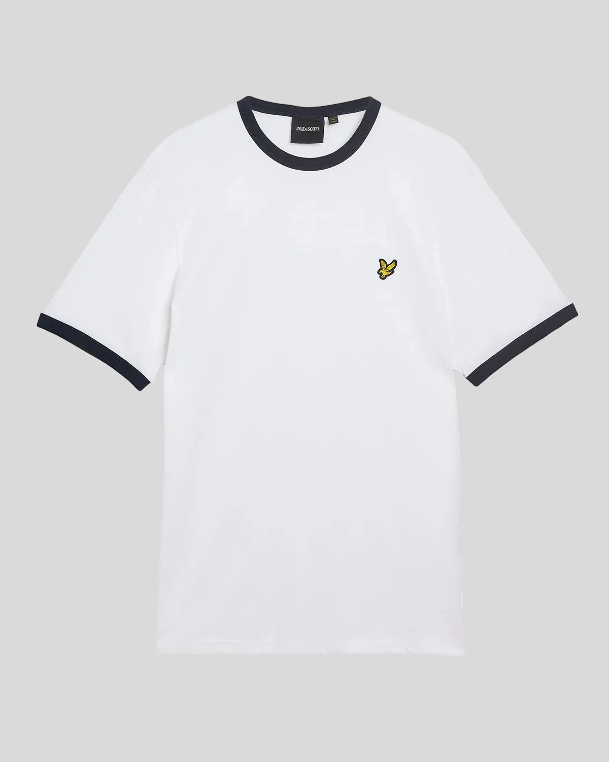 T-Shirt Uomo Lyle & Scott Ringer in Cotone con Profili a Contrasto