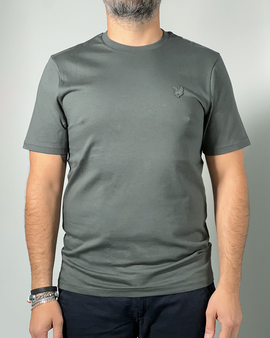 LYLE & SCOTT T-Shirt da uomo Tonal Eagle TS400TON Black Water