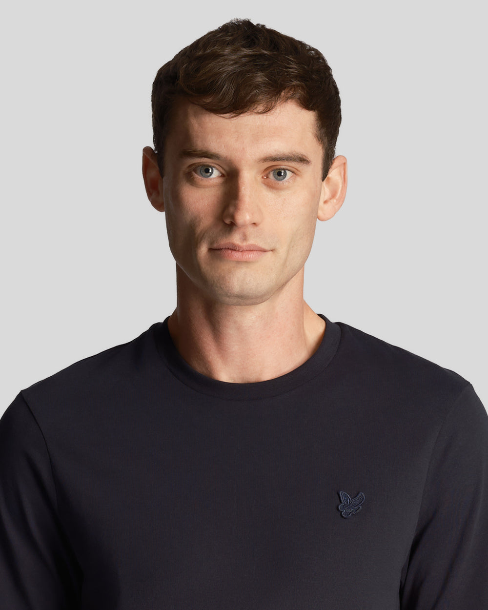 Lyle & Scott T-Shirt da uomo Tonal Eagle TS400TON Dark Navy