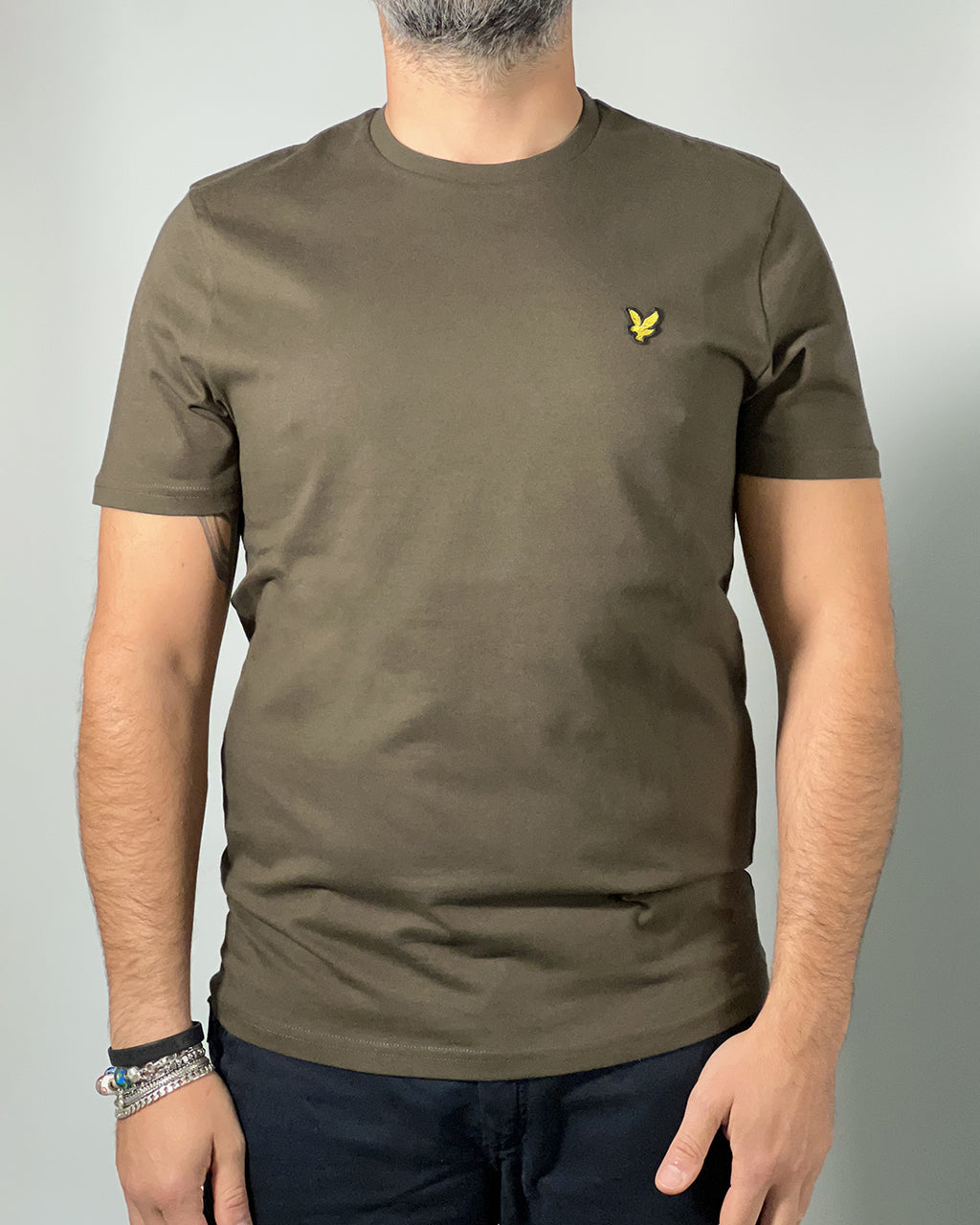 LYLE & SCOTT T-Shirt da uomo Plain Verde Oliva TS400VOG