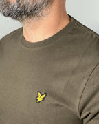 LYLE & SCOTT T-Shirt da uomo Plain Verde Oliva TS400VOG