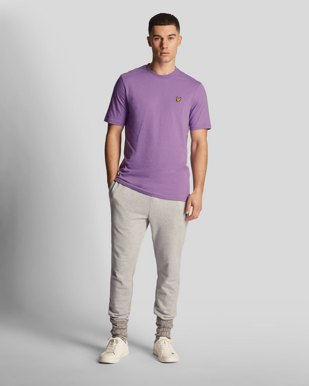 Lyle & Scott T-Shirt da uomo Plain TS400VOG Card Purple 