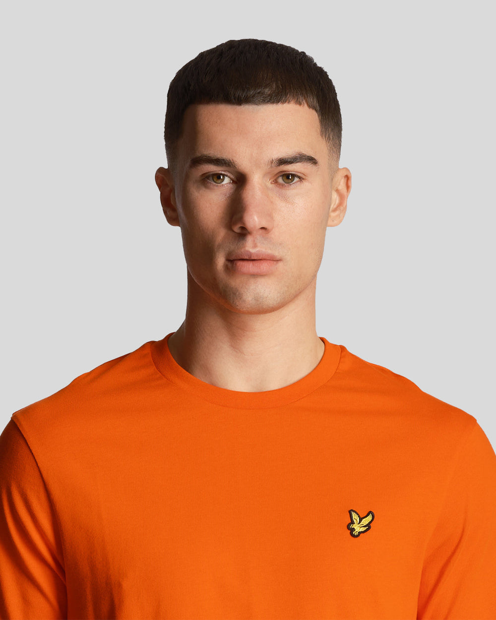 Lyle & Scott T-Shirt da uomo Plain TS400VOG Tangerine Tango