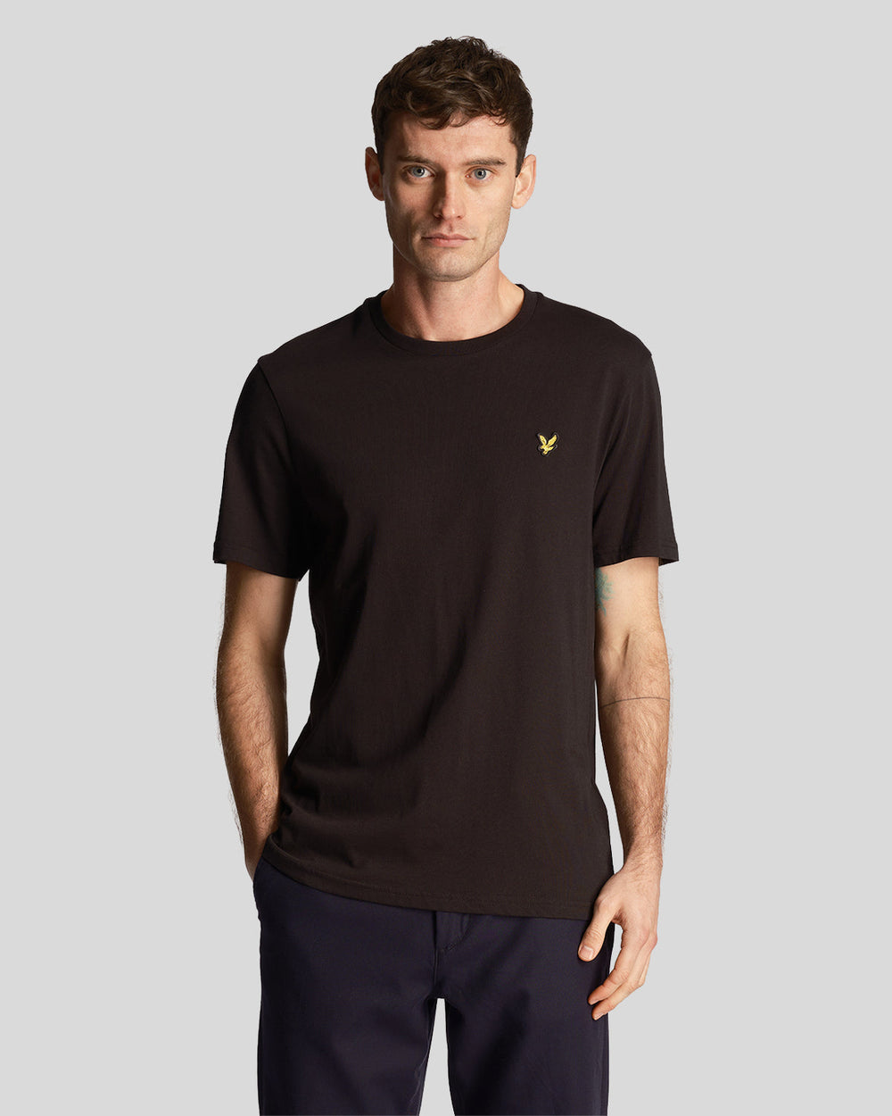 Lyle & Scott T-Shirt da uomo Plain Jet Black