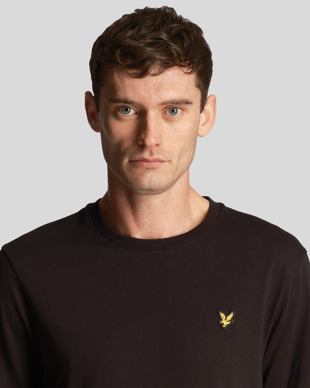 Lyle & Scott T-Shirt da uomo Plain Jet Black