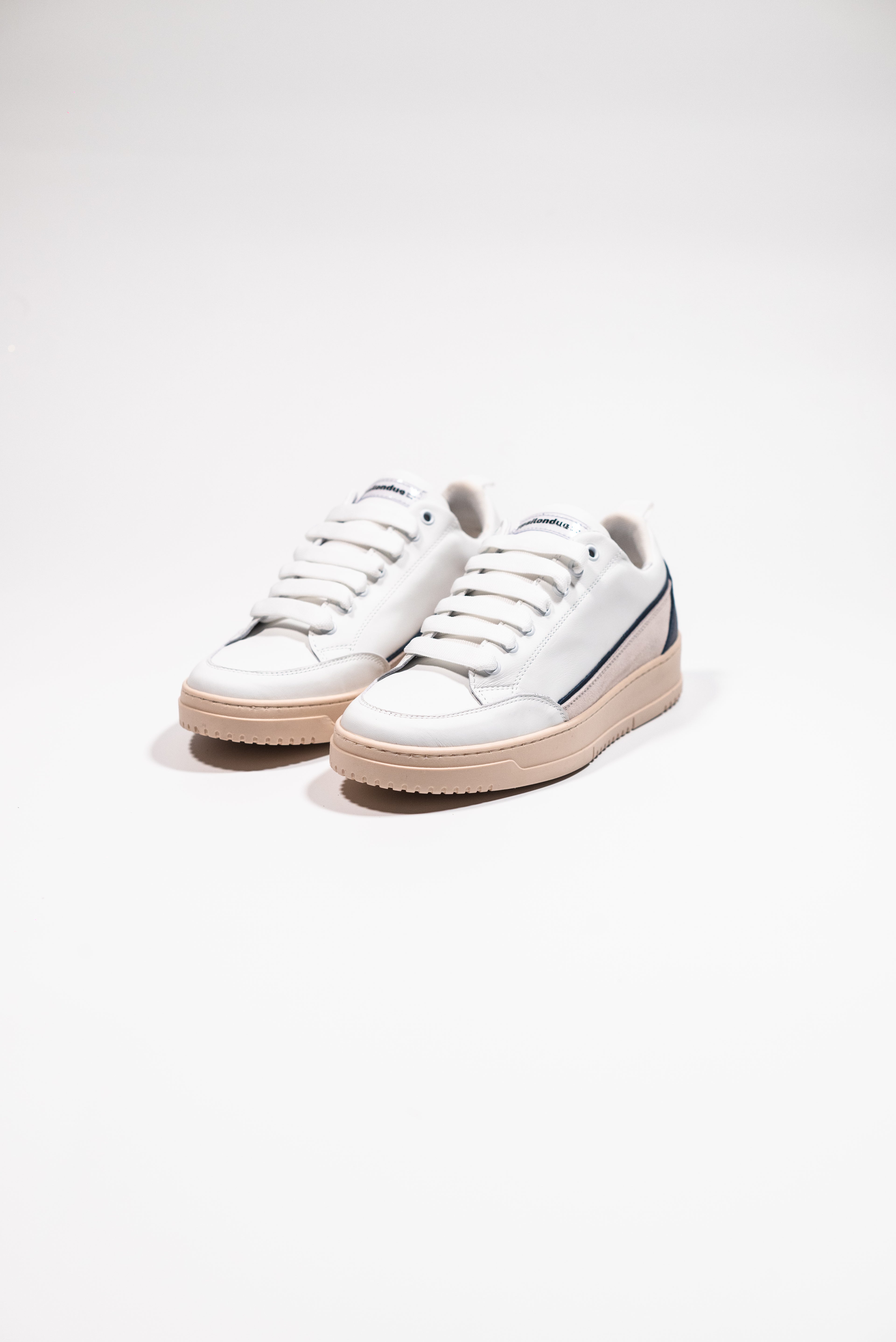 Y2 Sneaker Uomo Bianca con Dettaglio Retro Blu