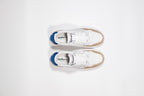 Y2 Sneaker Bianca e Azzurra con Inserti in Nabuk Beige