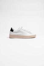 Y2 Sneaker da Uomo Bianca con Dettaglio Scamosciato Blu Scuro