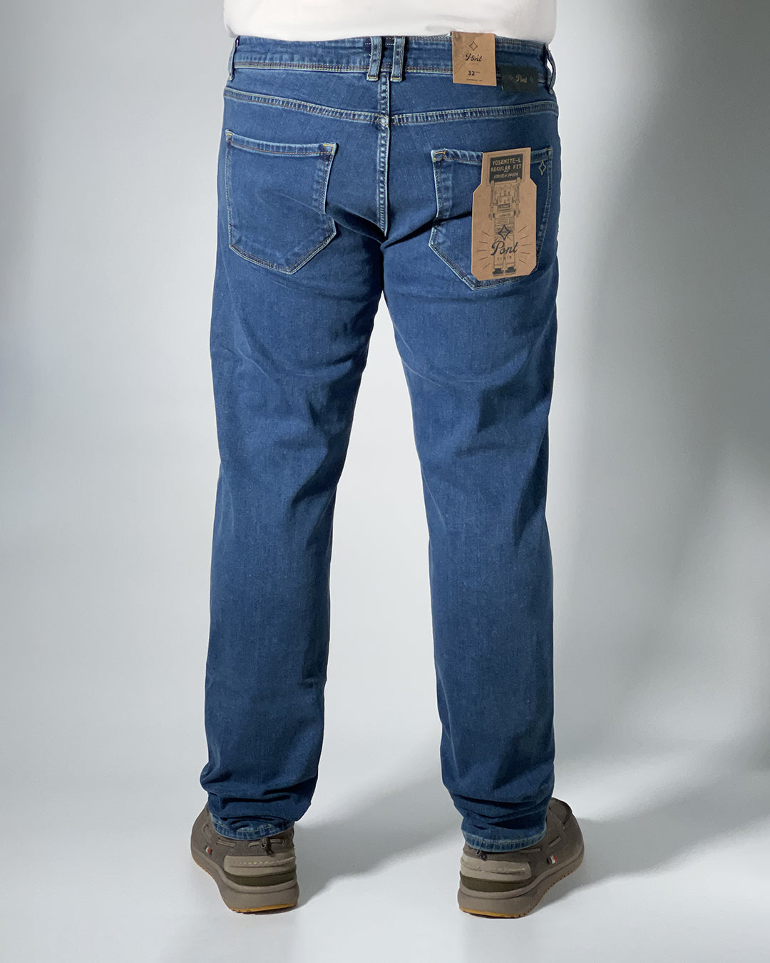 Jeans Uomo Pont Yosemite Regular Fit - Denim Stretch Blu