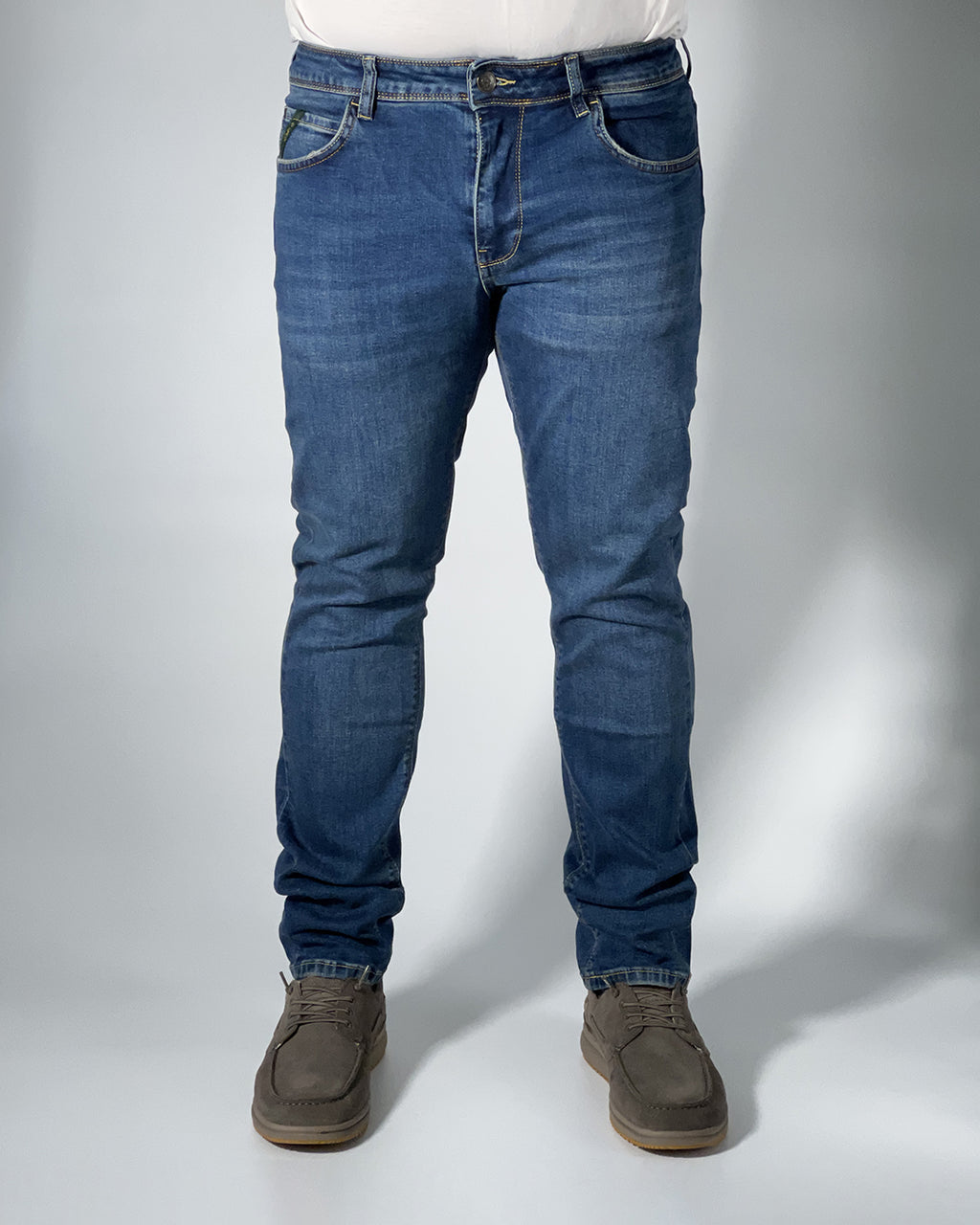 Jeans Pont uomo Yosemite Regular Fit - Denim Stretch Lavaggio Blu