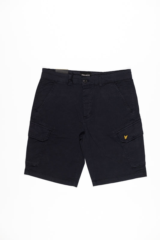 LYLE & SCOTT Bermuda Wembley Cargo Uomo in Cotone Blu Navy