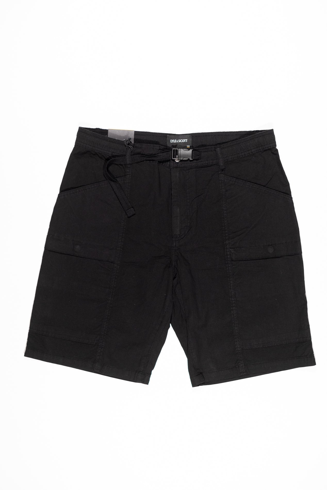 LYLE & SCOTT Bermduda Cargo Short Ripstop Nero