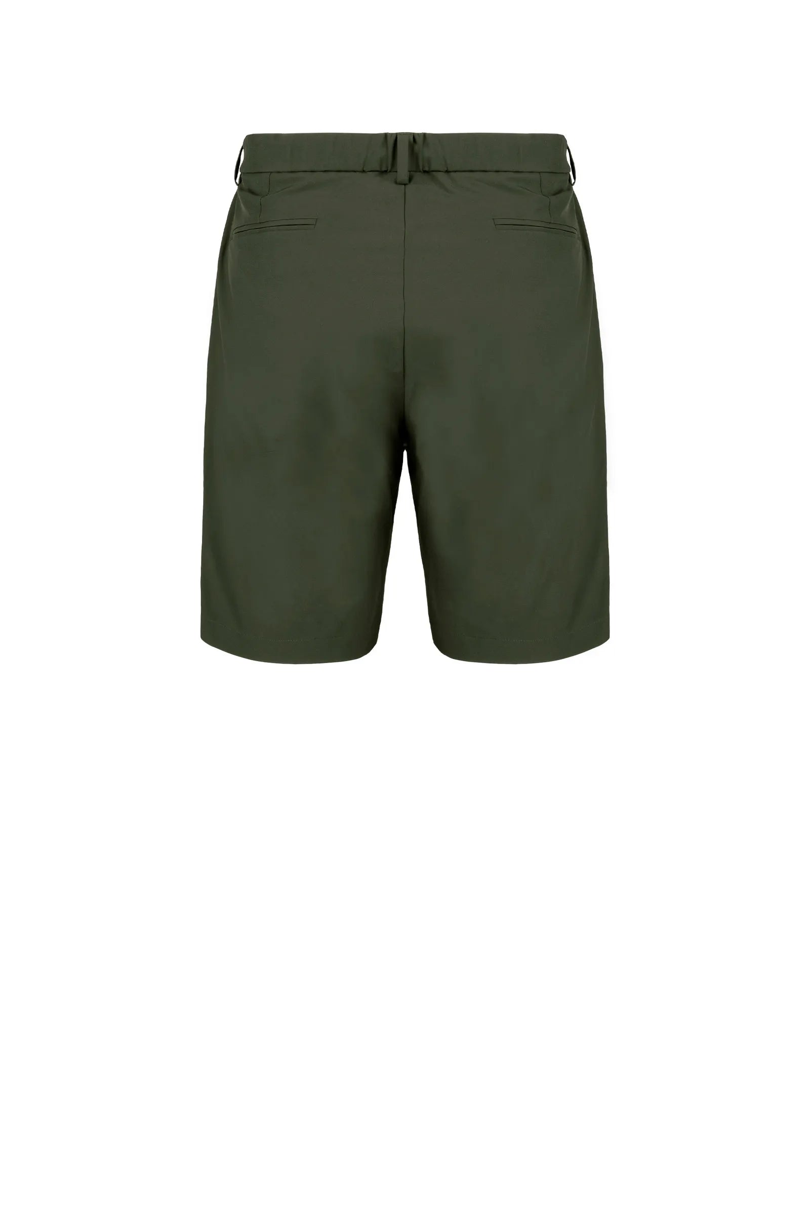 Censured Bermuda in tessuto tecnico con coulisse Verde Scuro