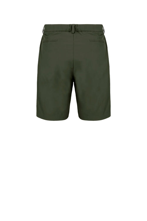 Censured Bermuda in tessuto tecnico con coulisse Verde Scuro