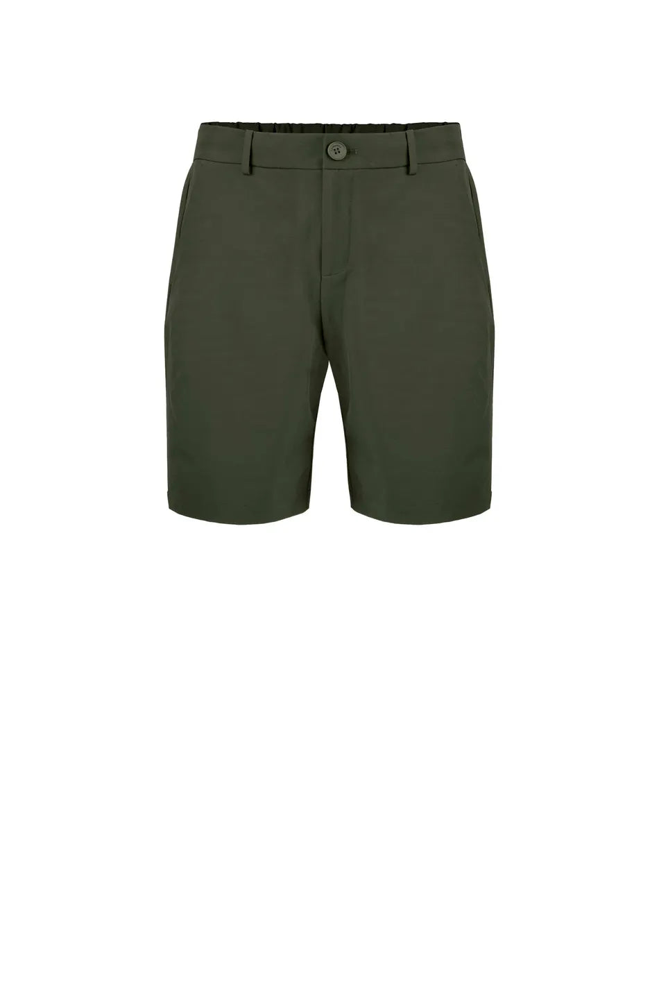 Censured Bermuda in tessuto tecnico con coulisse Verde Scuro