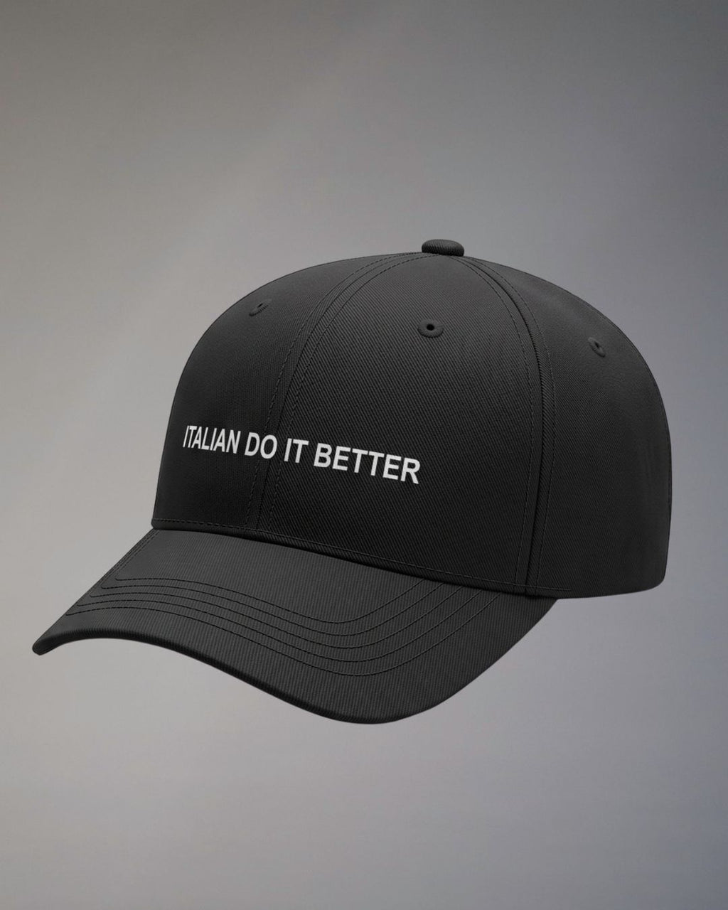 Superculture Cappello Nero Baseball Ricamo Italian Do It Better