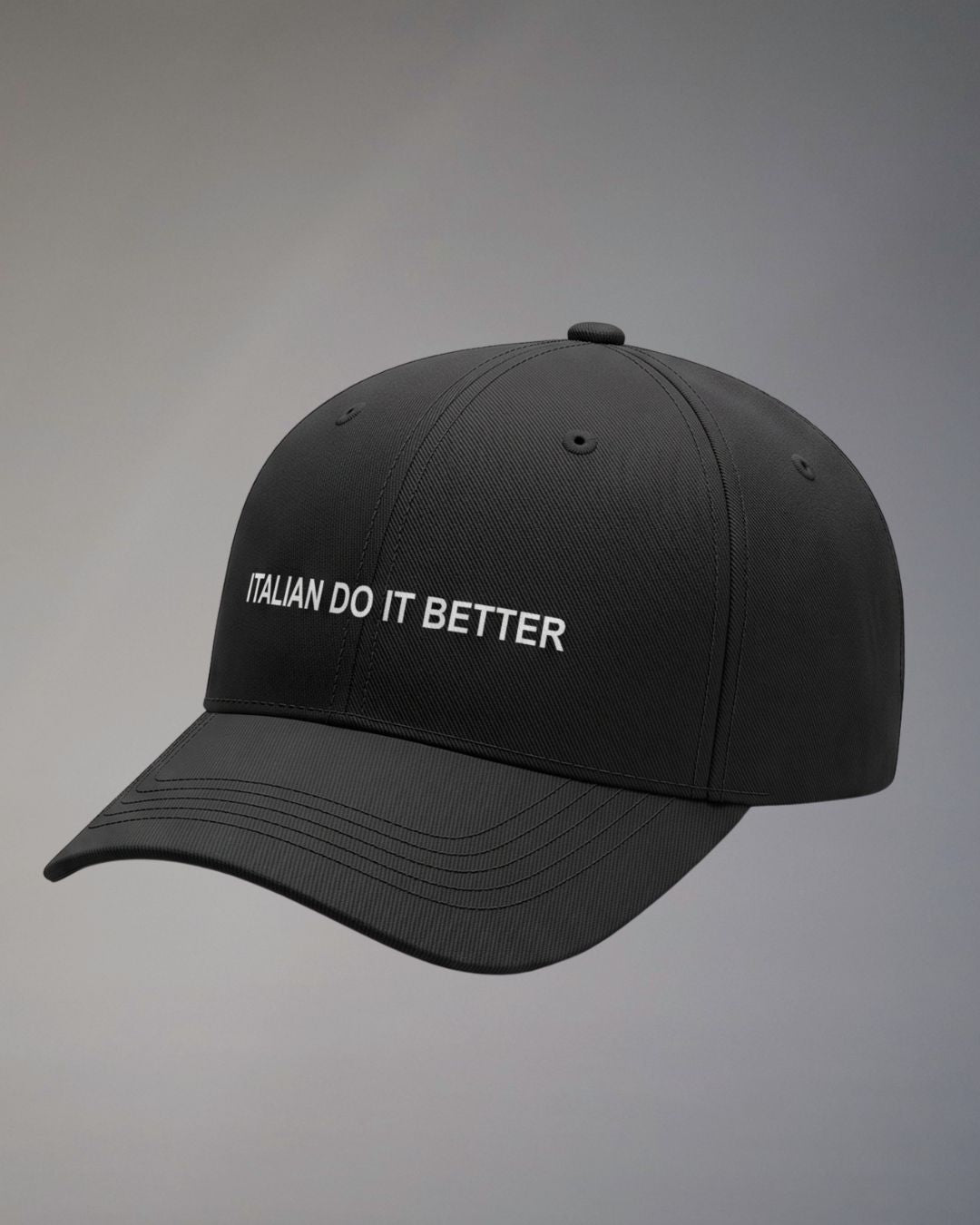 Superculture Cappello Nero Baseball Ricamo Italian Do It Better