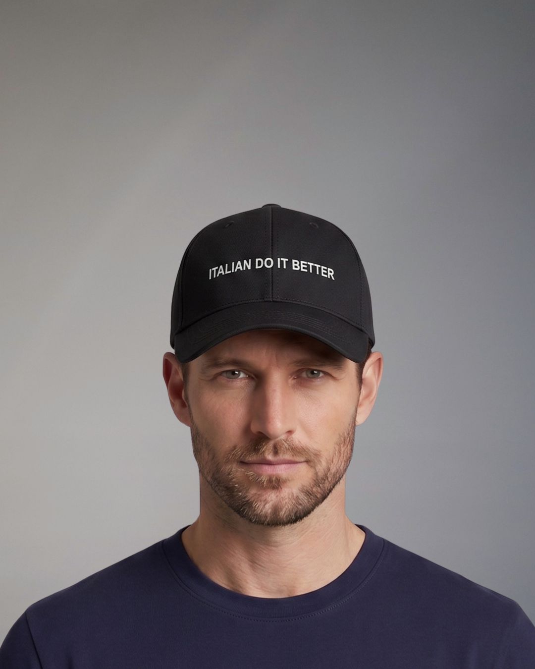 Superculture Cappello Nero Baseball Ricamo Italian Do It Better
