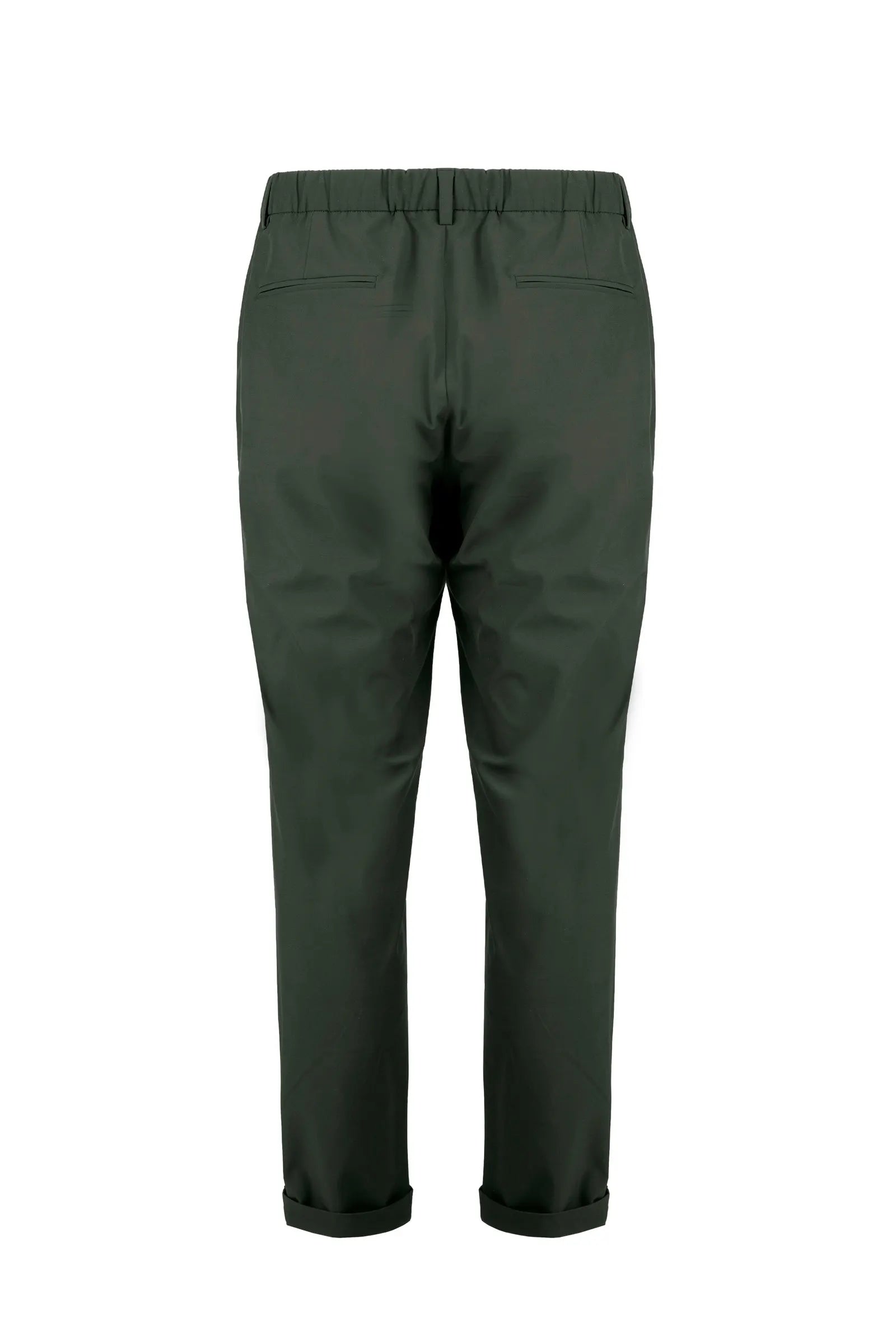 Censured Pantalone Jogger in tessuto tecnico con coulisse Verde Scuro