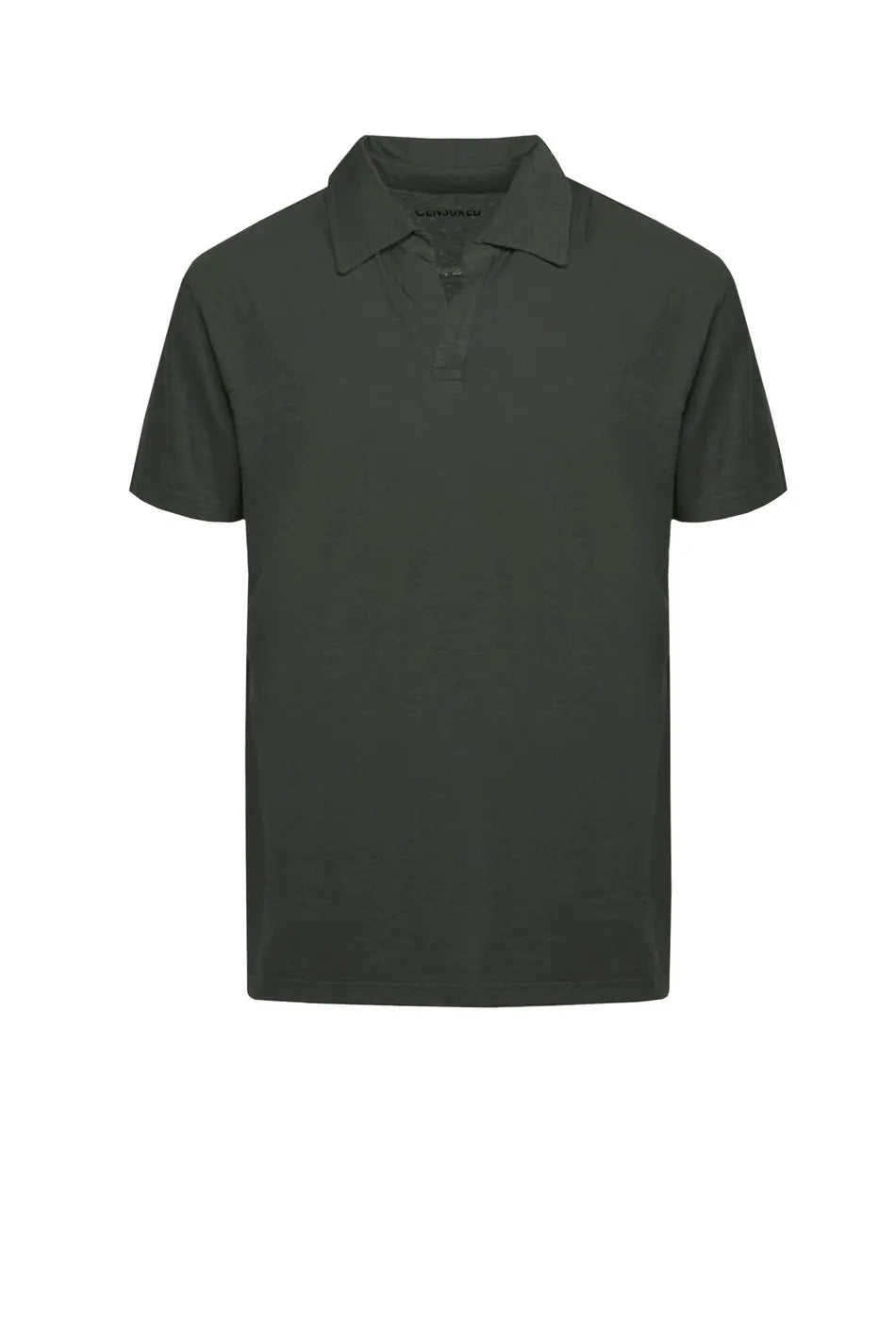 Censured Polo in cotone Jersey Verde Scuro