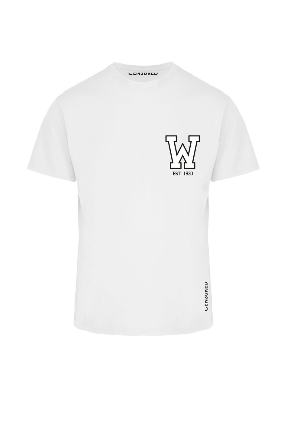 Censured T-Shirt in cotone lavaggio acido Off White