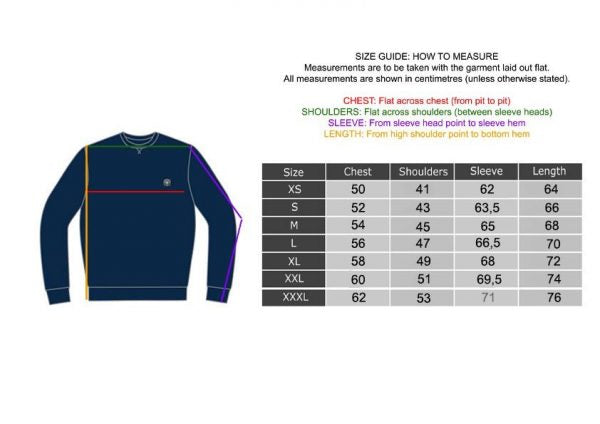 Felpa Three Stroke Minimun girocollo uomo Verde