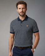 Polo Uomo Lyle & Scott a Righe Breton in Cotone Piquet