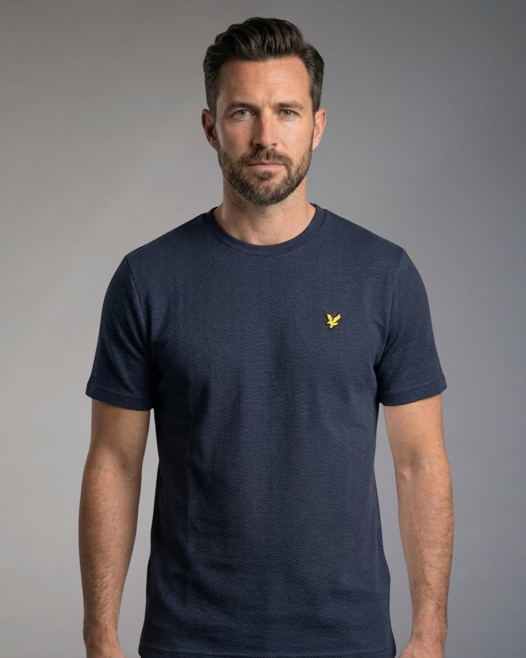 T-Shirt Uomo Lyle & Scott in Jacquard Testurizzato
