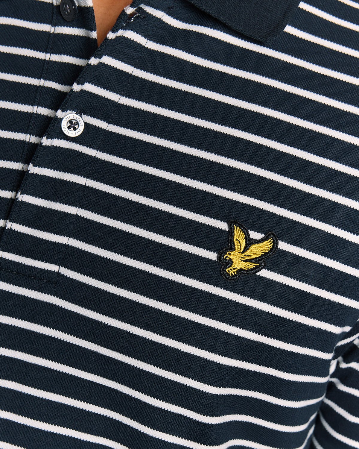Polo Uomo Lyle & Scott a Righe Breton in Cotone Piquet