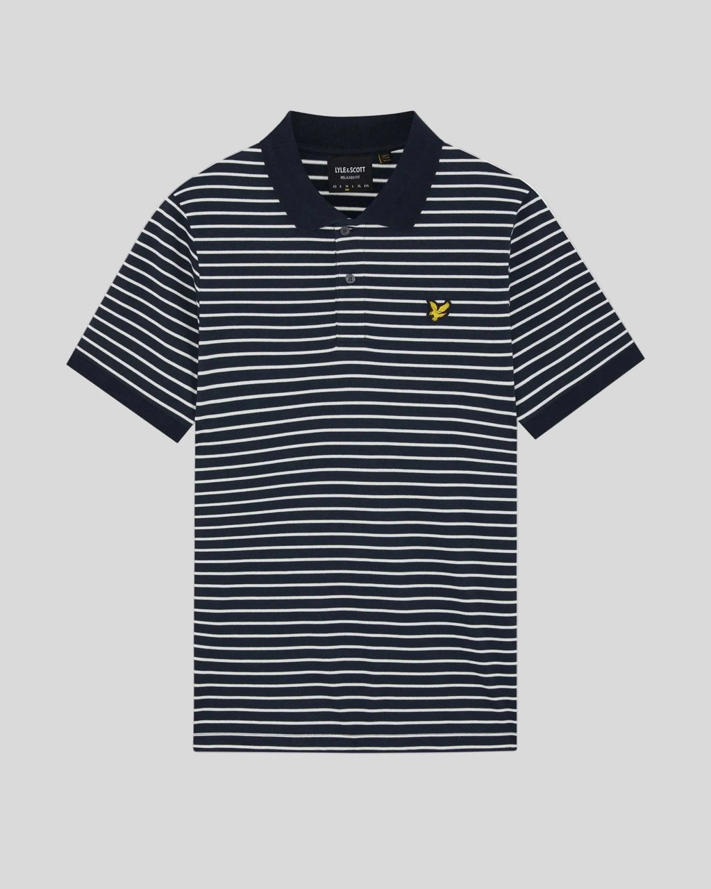 Polo Uomo Lyle & Scott a Righe Breton in Cotone Piquet