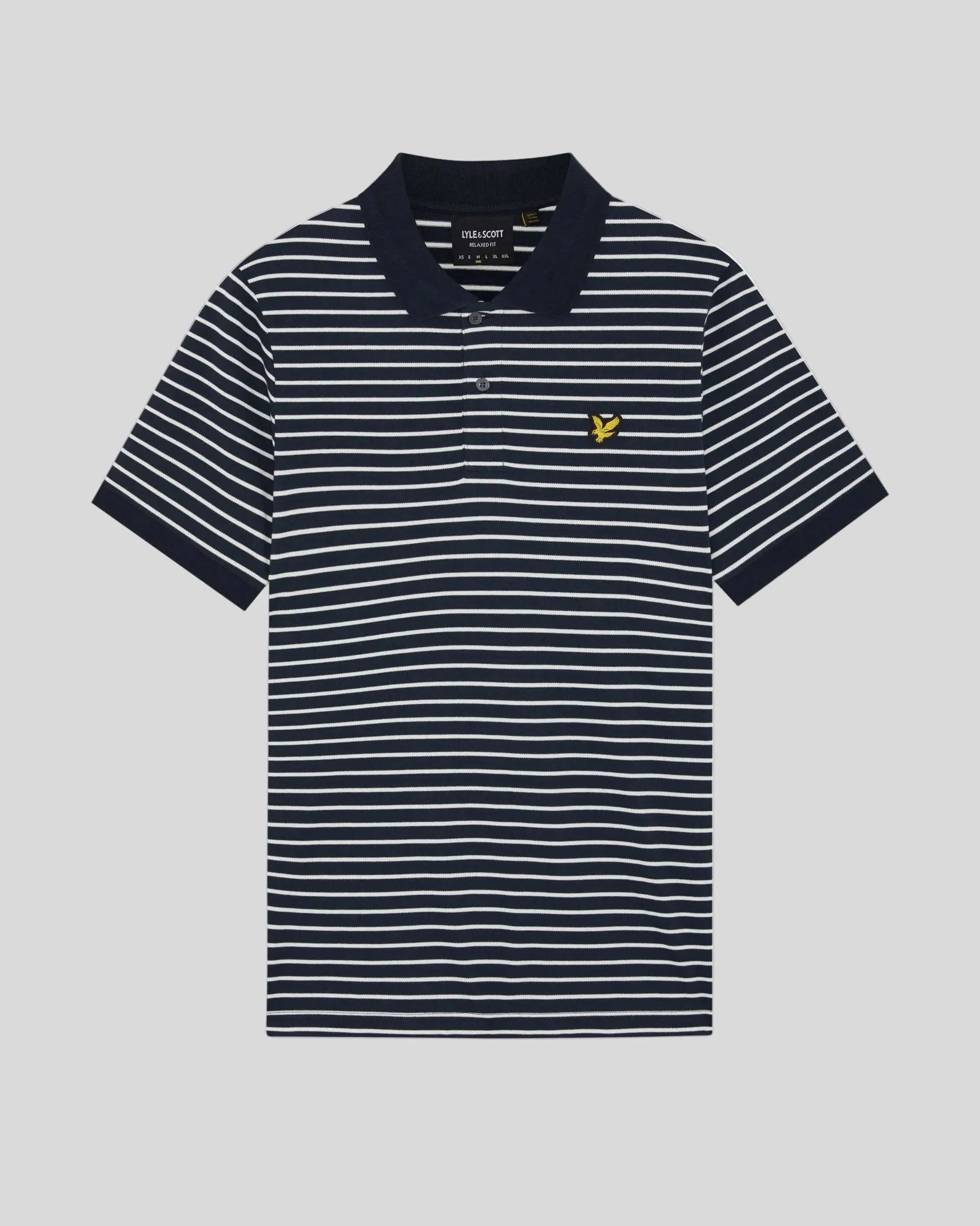 Polo Uomo Lyle & Scott a Righe Breton in Cotone Piquet