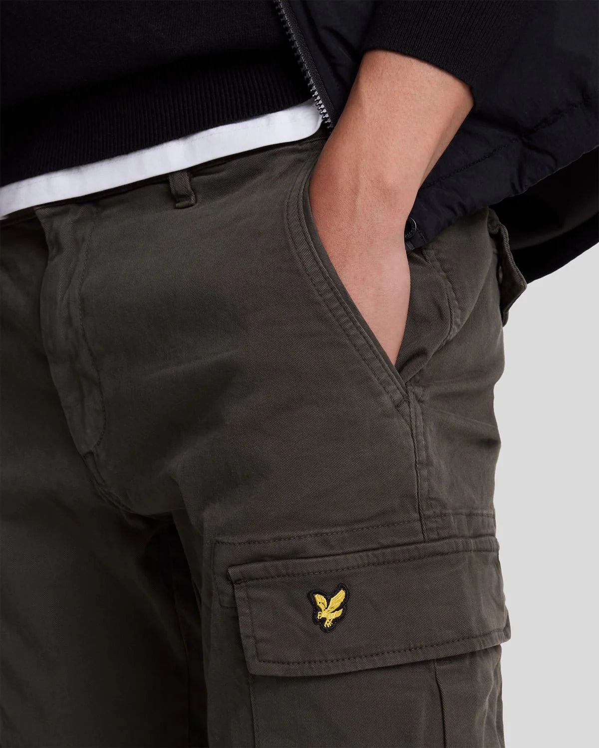 Lyle & Scott Pantalone Cargo uomo Verde Militare