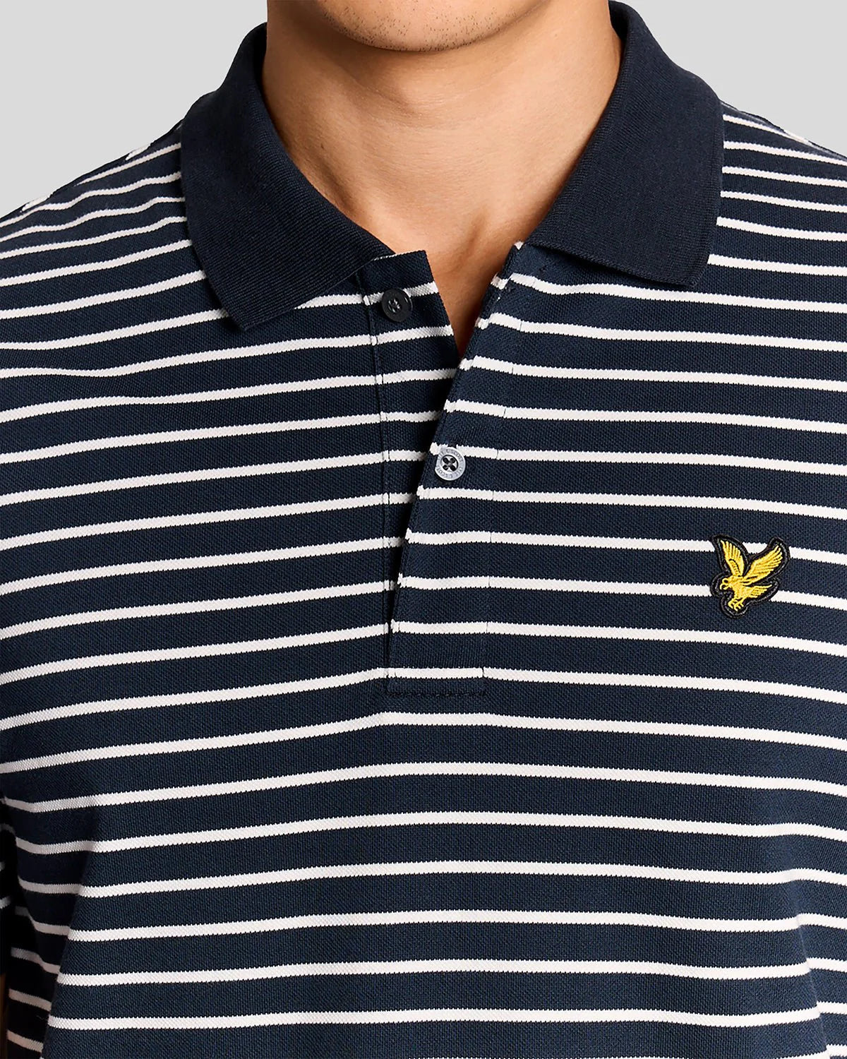 Polo Uomo Lyle & Scott a Righe Breton in Cotone Piquet