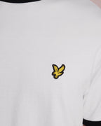 T-Shirt Uomo Lyle & Scott Ringer in Cotone con Profili a Contrasto