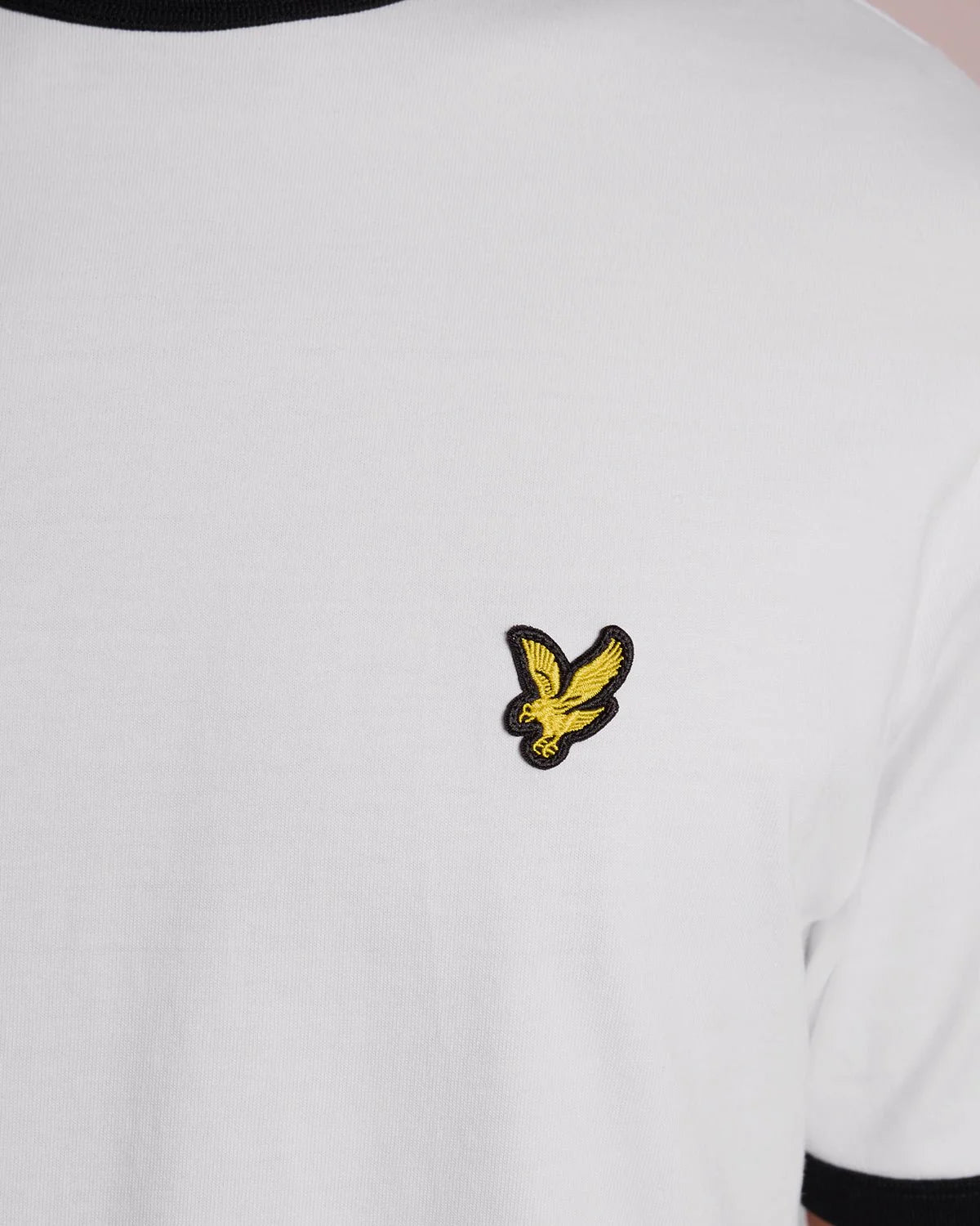 T-Shirt Uomo Lyle & Scott Ringer in Cotone con Profili a Contrasto
