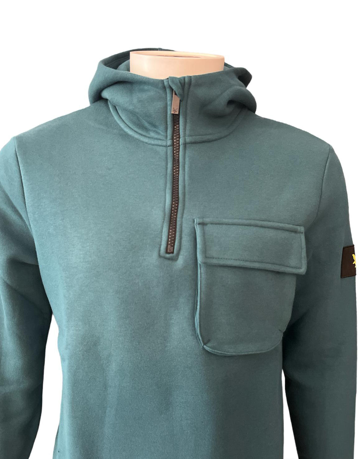 LYLE & SCOTT Felpa uomo relaxed fit con cappuccio ML1740V Malachite Green