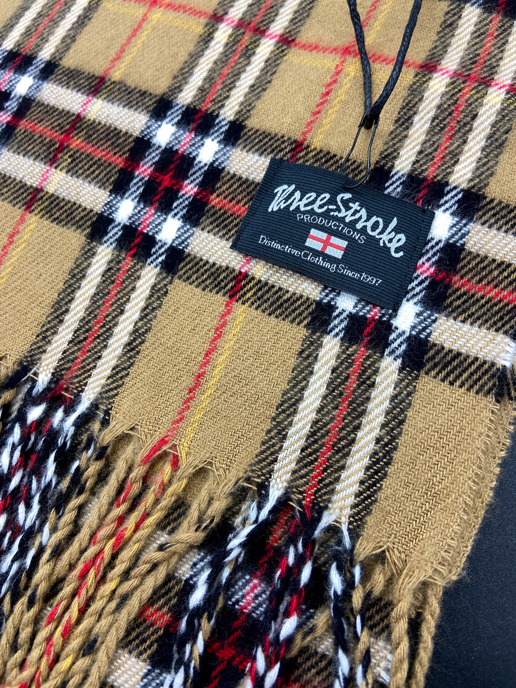 Sciarpa Three Stroke Vidar da uomo Marrone a fantasia