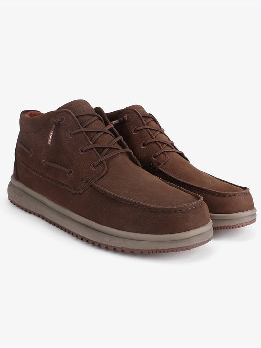 Walk in Pitas Stivaletto da uomo in pelle Timor Leather Marrone