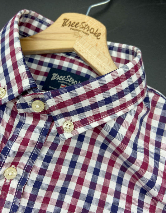 Camicia da uomo modello Alain Navy/Red
