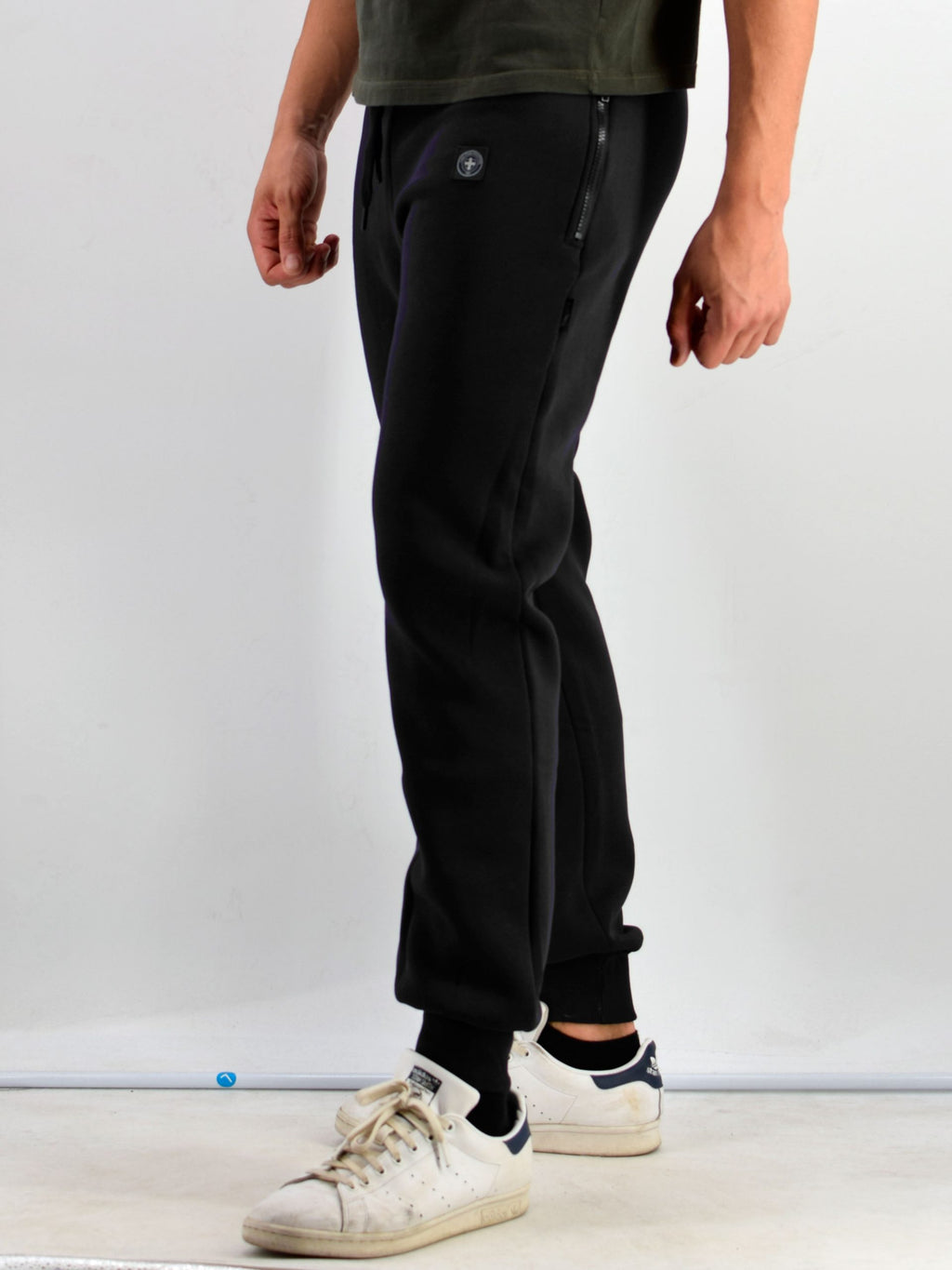 Pantalone Three Stroke sportivo da uomo modello Primo Black