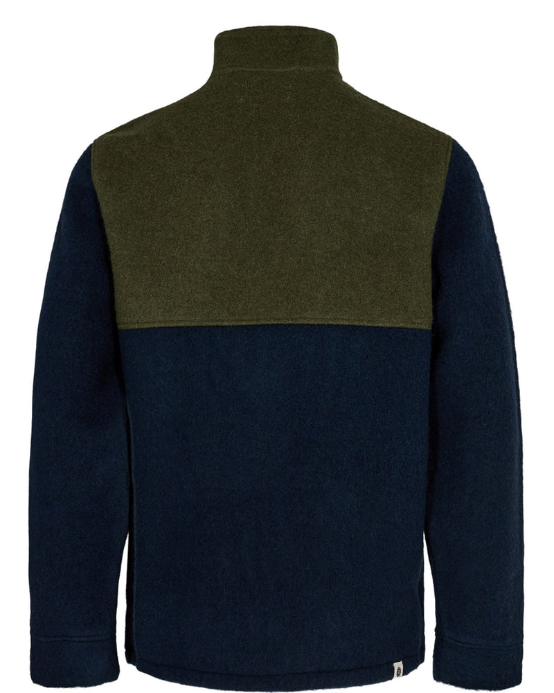 Anerkjendt - Felpa da uomo con zip corta AKKLAUS Forest Night