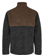 Anerkjendt - Felpa da uomo con zip corta AKKLAUS Chocolate Brown