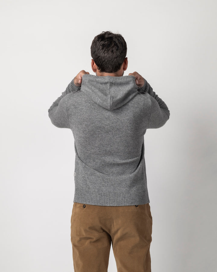 Impure - Pullover cappuccio chiuso misto lana