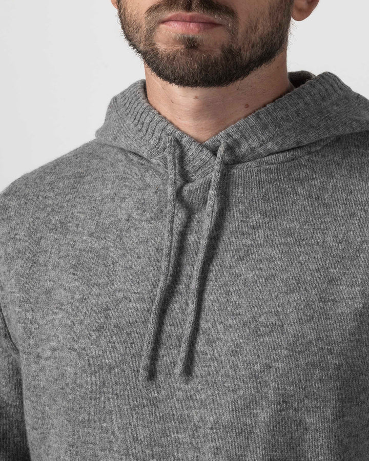 Impure - Pullover cappuccio chiuso misto lana