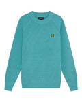 LYLE & SCOTT Maglione a collo finto in punto Shaker KN1701V Alpine Sky