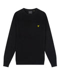 LYLE & SCOTT Maglione girocollo in lana merino KN400VC Jet Black